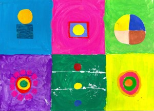 ashwini & raza - poster paints on paper - 8x11